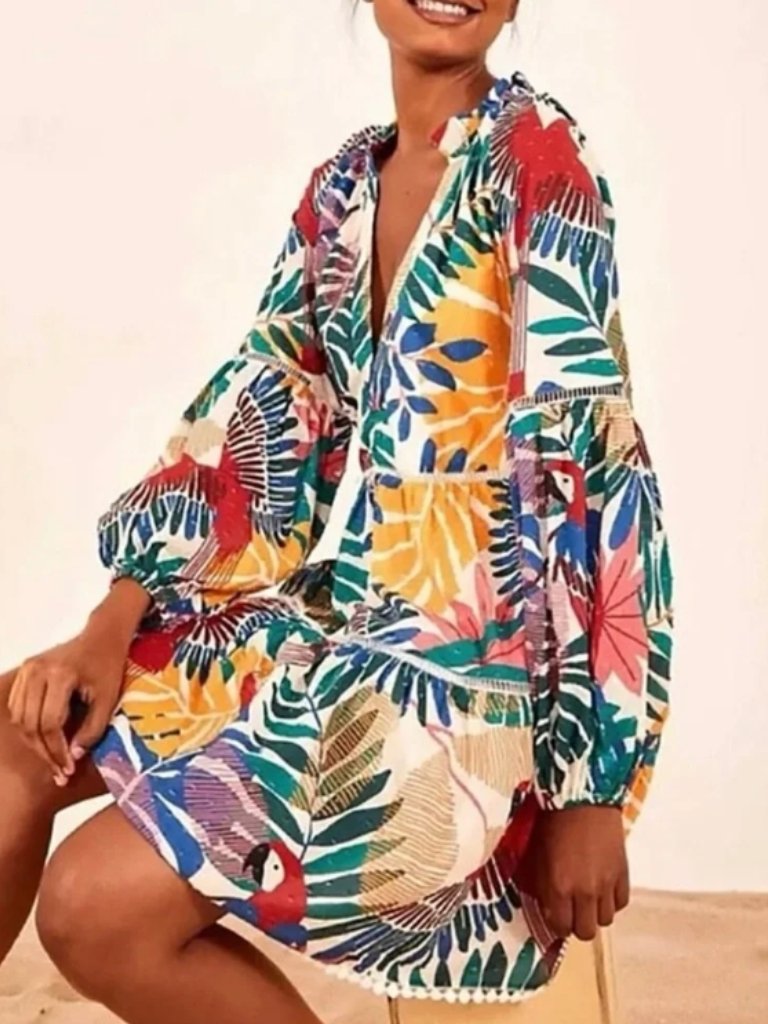 Nwot Farm Rio Off White Macaw Mini Dress Xs $160